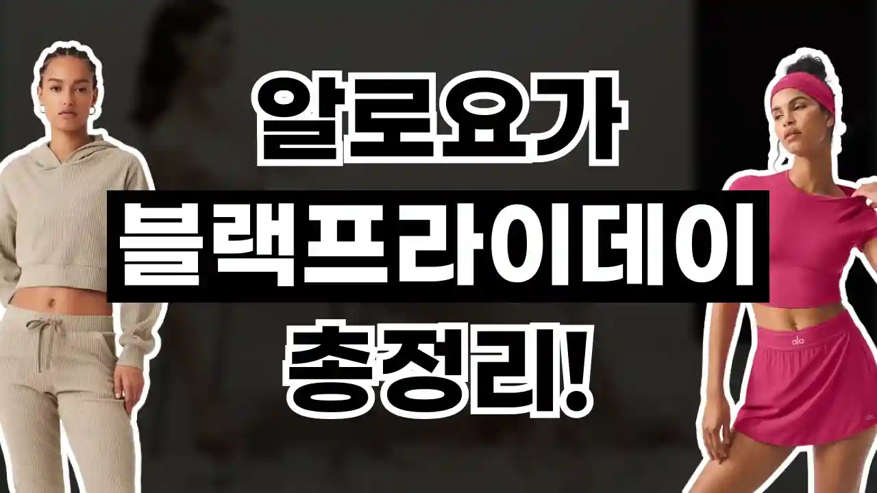 알로요가 블랙프라이데이 30% 할인 알로요가 블랙프라이데이 30% 할인