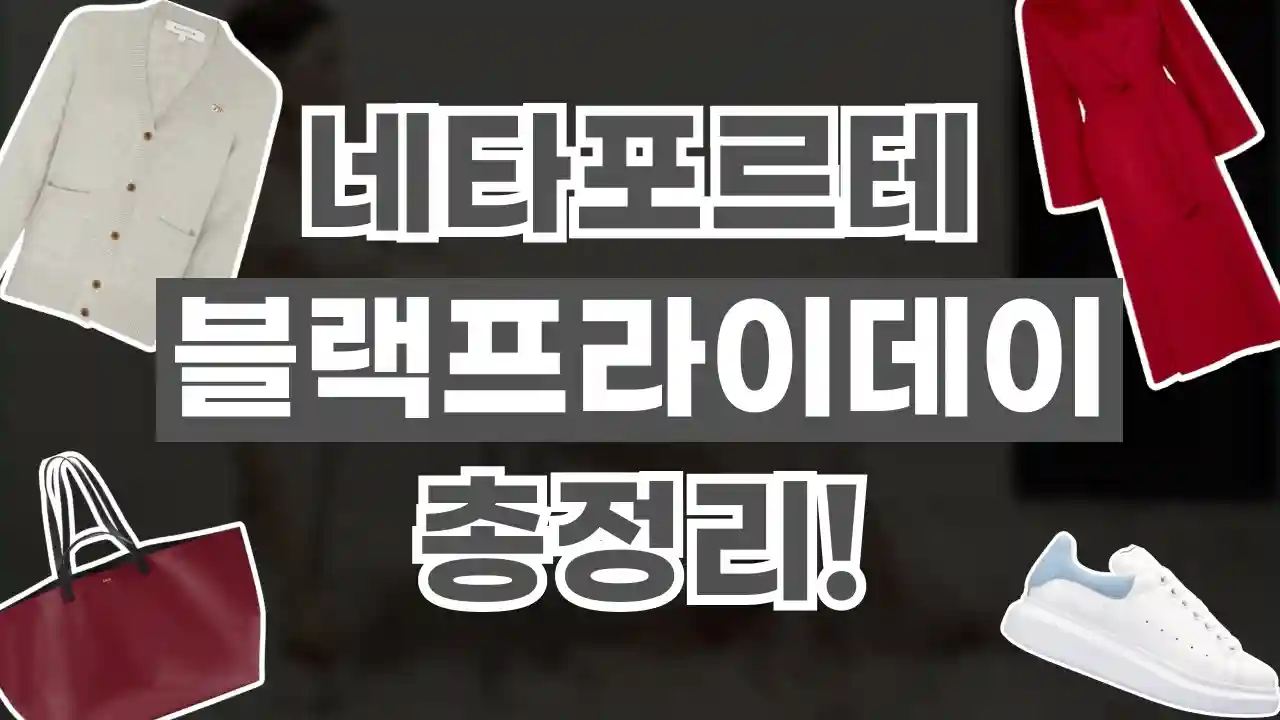 네타포르테 블랙프라이데이 50% 할인