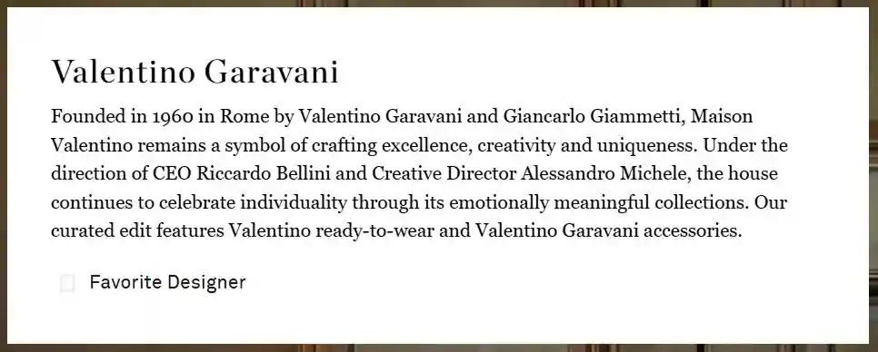 네타포르테 발렌티노 가라바니