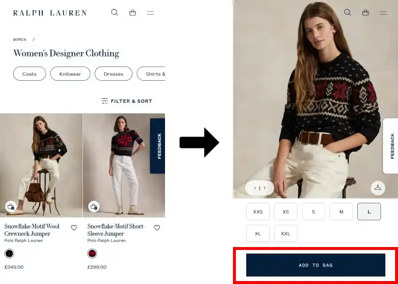 랄프로렌  할인코드 사용법