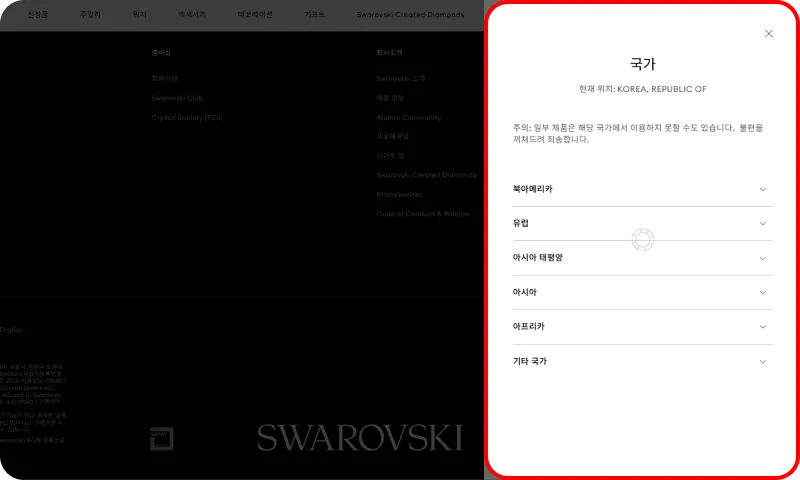스와로브스키 직구 요약