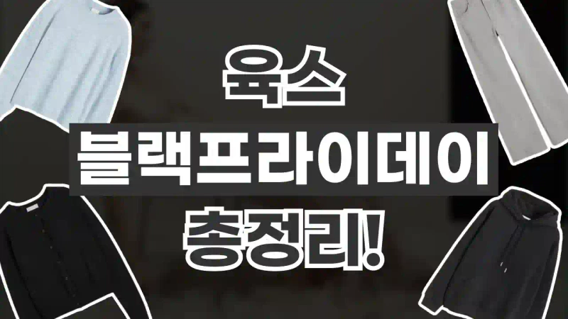 육스 블랙프라이데이 30% 할인